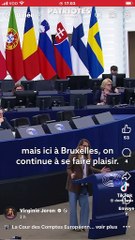 Virginie Joron à l'Assemblée Européenne