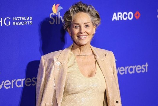 À 66 ans, Sharon Stone illumine le tapis rouge et assume ses cheveux blancs avec une coupe ultra-glamour
