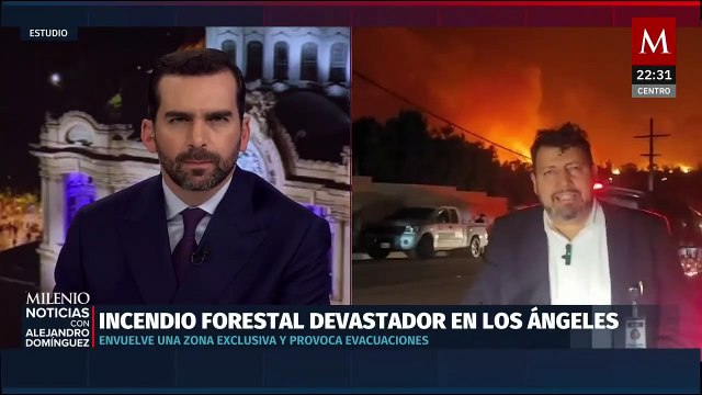 Incendio forestal en California alcanza zona residencial, Parecemos en zona de guerra