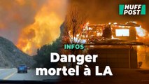 Les images terrifiantes du violent incendie qui menace Los Angeles