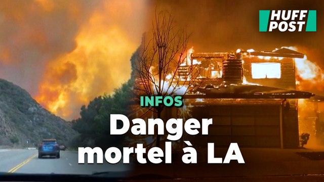 Les images terrifiantes du violent incendie qui menace Los Angeles