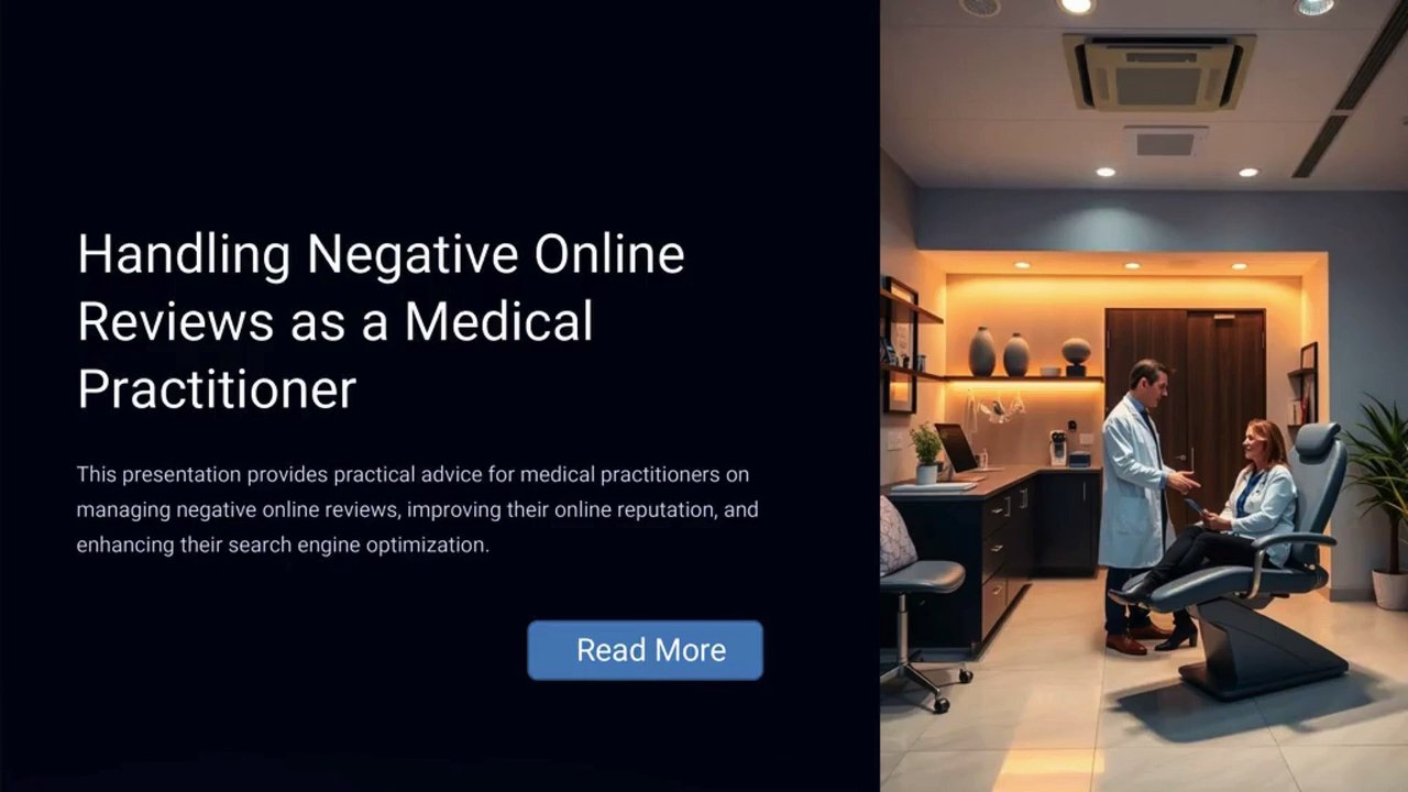 How To Handle Online Negative Reviews As A Medical Practitioner