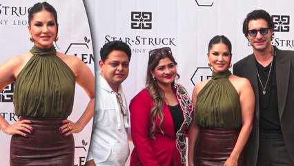 The Sassy Sunny Leone & Hubby Daniel Webber Snapped For A Luxury Salon's Launch Event In Mumbai