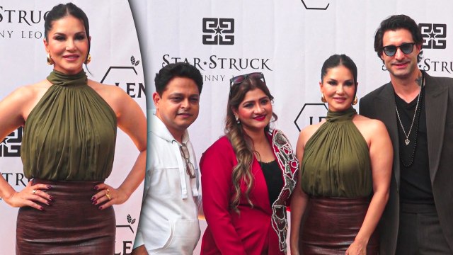 The Sassy Sunny Leone & Hubby Daniel Webber Snapped For A Luxury Salon's Launch Event In Mumbai