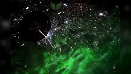 Stunning Northern Lights seen from the International Space Station