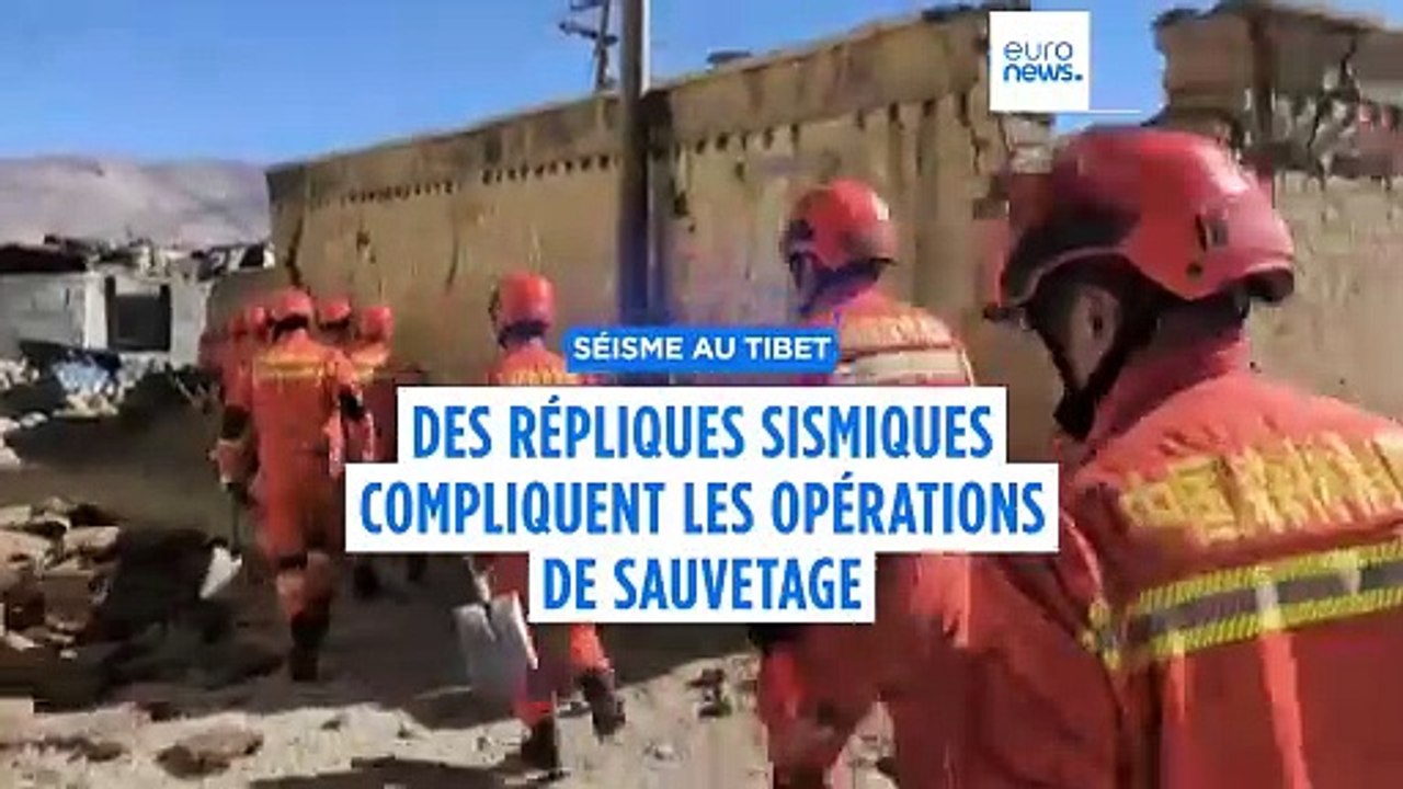 Plus de 500 répliques sismiques après le tremblement de terre au Tibet