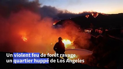Violent incendie aux portes de Los Angeles, des milliers d'évacuations