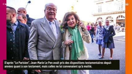 "Il pestait de..." : Les dispositions testamentaires de Jean-Marie Le Pen ne lui convenaient pas tant, sa femme lésée