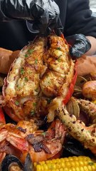 Feasting on the Largest Lobster Shrimp! Unbelievably Delicious 🦞🍴