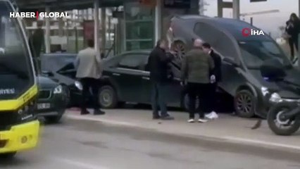 Bursa'da bu kazayı gören şaştı kaldı