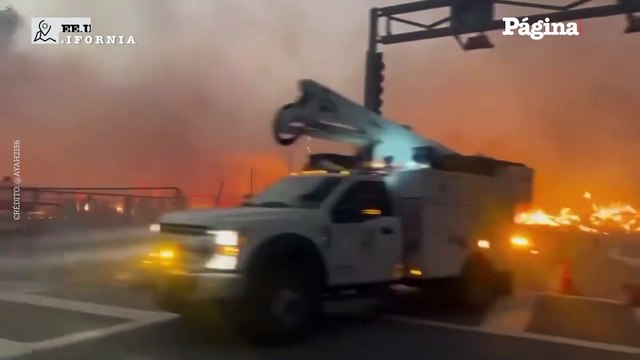 Incendios en California: La evacuación de Santa Mónica vista desde un auto