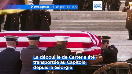 L'éloge funèbre du président américain Jimmy Carter par Kamala Harris lors d'une cérémonie bipartisane au Capitole