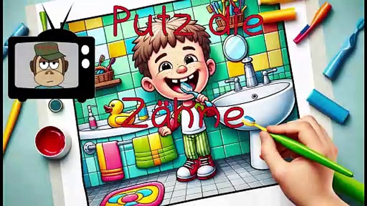 Putz die Zähne jeden Tag