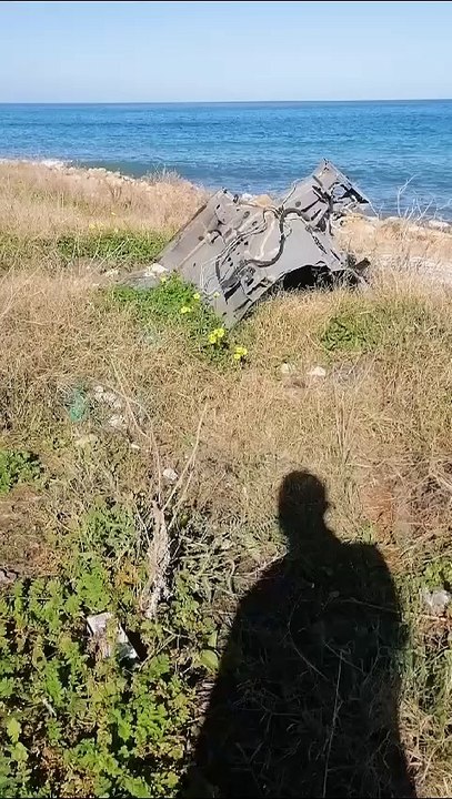 Costa sud carcasse di auto