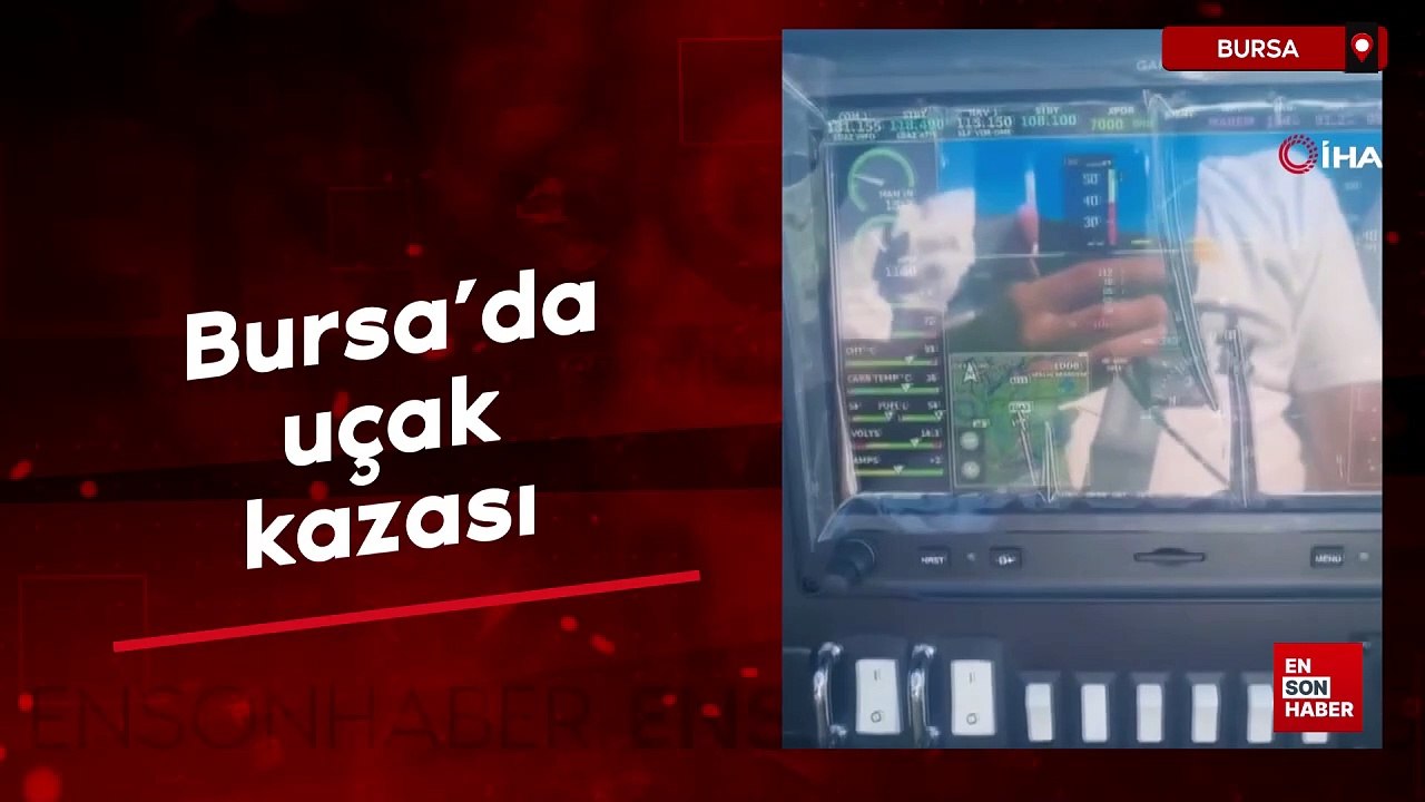 Bursa'da uçak kazası