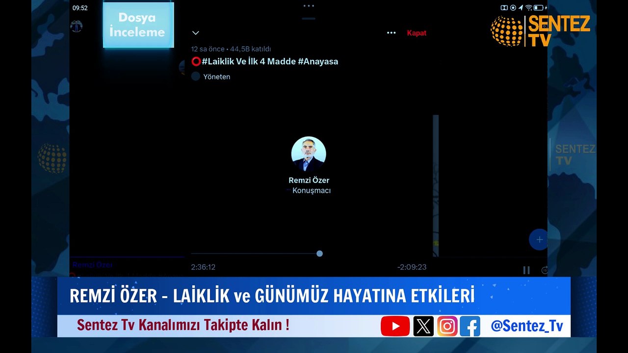 Remzi Özer - Yazar - Köklü Değişim Dergisi_ Laiklik ve Günümüz Hayatına Etkileri_ Anayasada 4 Madde