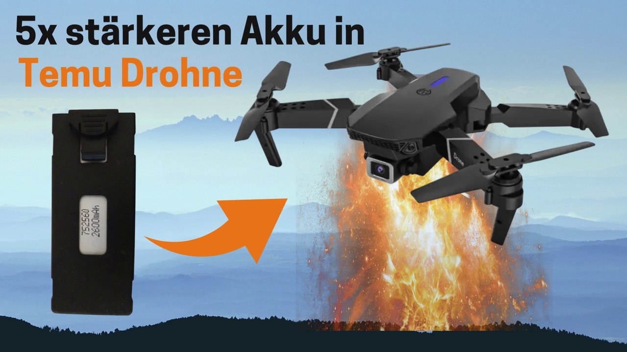 Temu Drohne mit 5x stärkeren Akku