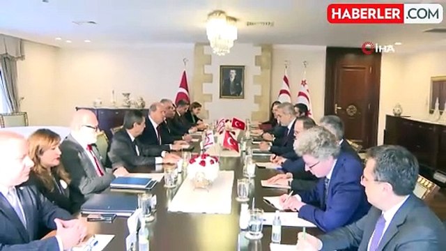 KKTC Cumhurbaşkanı Tatar, Dışişleri Bakanı Fidan'ı Kabul Etti