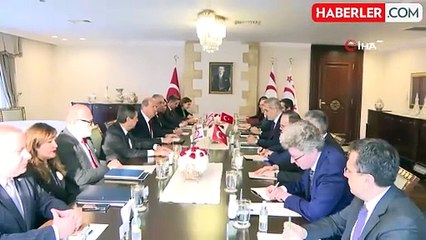 KKTC Cumhurbaşkanı Tatar, Dışişleri Bakanı Fidan'ı Kabul Etti