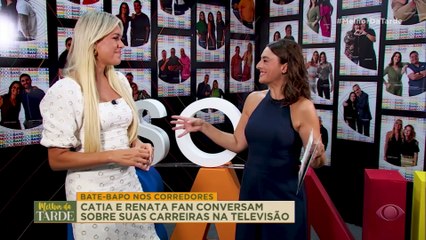 Catia Fonseca entrevista Renata Fan nos corredores da Band | Melhor da Tarde