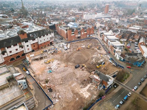 Latest On Demolition of Shrewsbury's Riverside Shopping Centre - 08th January 2025