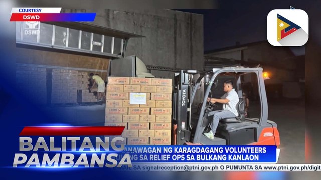 DSWD Region 7, nanawagan ng karagdagang volunteers para tumulong sa relief ops sa Bulkang Kanlaon