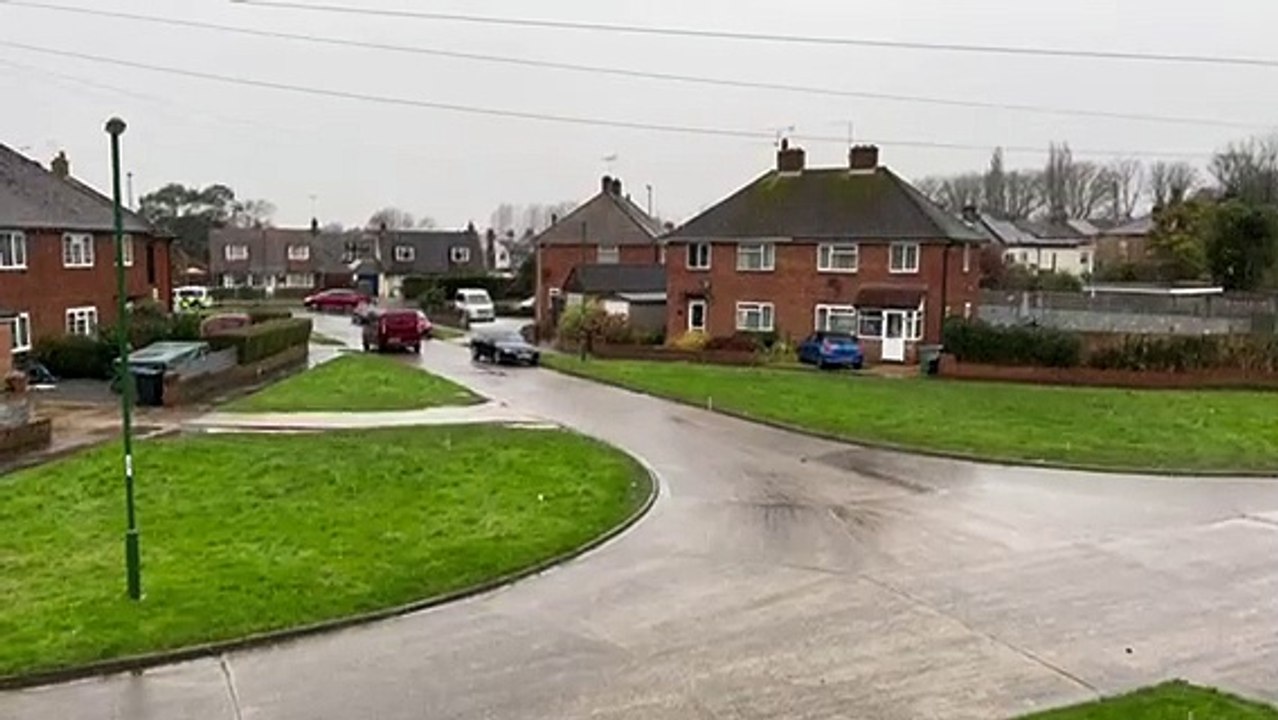 Snow falling