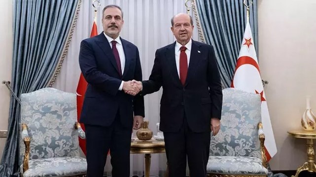 Dışişleri Bakanı Hakan Fidan, KKTC Cumhurbaşkanı Tatar ile ortak basın toplantısı düzenledi