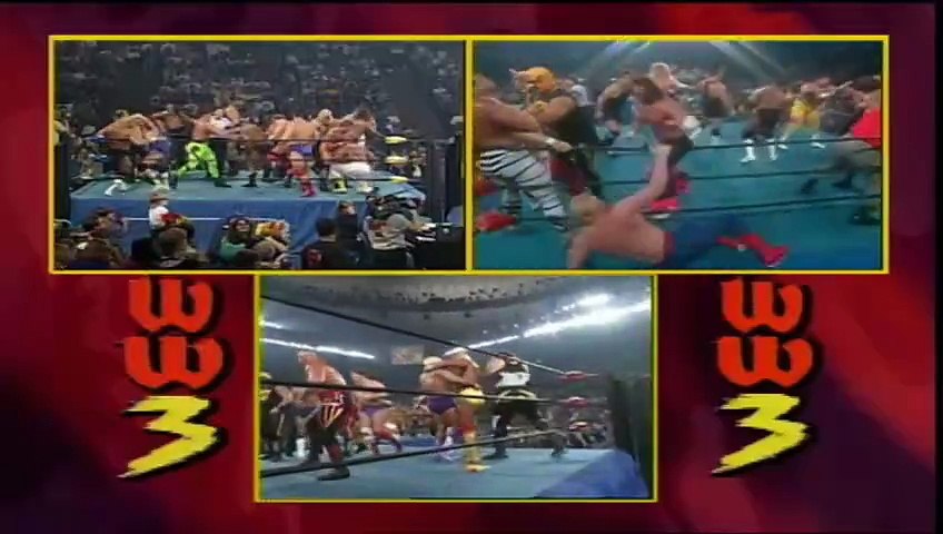 WCW World War 3 - 60-man World War 3 Match (WCW World Heavyweight Championship) WCW World War 3 - 60-man World War 3 Match (WCW World Heavyweight Championship)