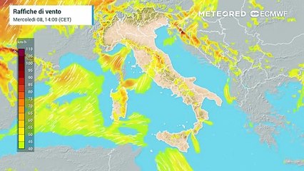 Mappa relativa al vento