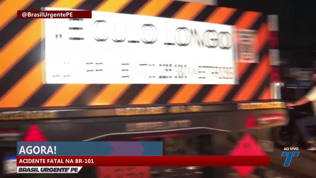 Acidente fatal na BR-101 na noite desta terça-feira