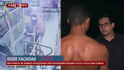 Doze facadas: motorista de ônibus esfaqueado por passageiro recebeu alta