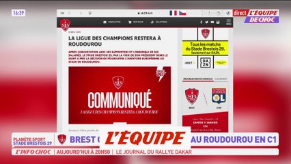Brest reste à Guingamp pour la phase finale de Ligue des champions - Foot - C1