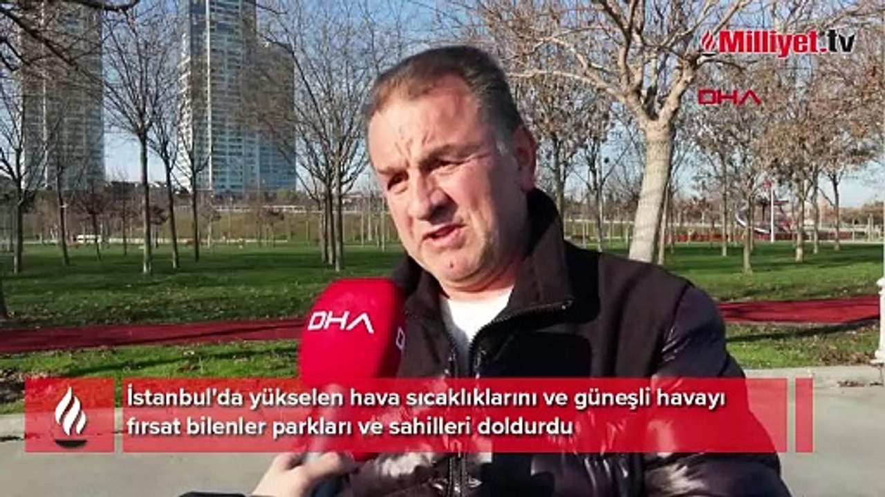 İstanbul'da güneşli havayı fırsat bilenler sahillere akın etti