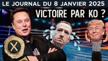 Trump et Musk dressent les géants américains - JT du mercredi 8 janvier 2025