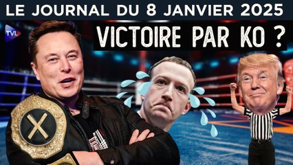 Trump et Musk dressent les géants américains - JT du mercredi 8 janvier 2025