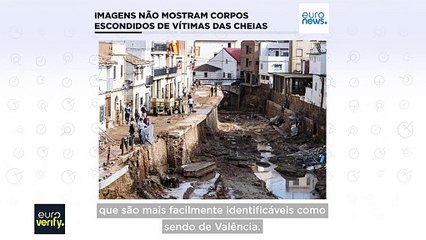 Imagens da morgue não mostram corpos escondidos de vítimas das cheias em Valência