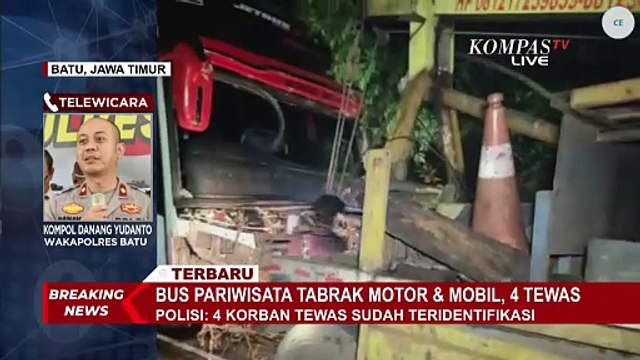 Kondisi Korban Kecelakaan Beruntun Bus Pariwisata di Batu, Polisi: 4 Orang Tewas, 10 Luka
