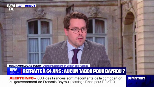 Retraites: Il y a une majorité à l'Assemblée nationale pour abroger la réforme Borne. Laissons l'Assemblée nationale voter , demande Benjamin Lucas-Lundy (député Écologiste et social )