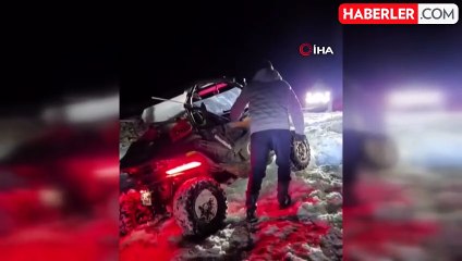 Karlı Dağda Mahsur Kalan İki Kişi Kurtarıldı