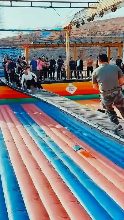 #3163This Trampoline Is🥱😲😲So Fun! Why Didn't We Just Start Jumping Around LikeThisWhen WeWereKids