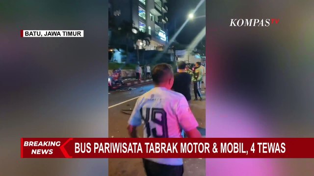 BREAKING NEWS! Saksi Mata Ceritakan Kecelakaan Beruntun Libatkan Bus Pariwisata di Kota Batu