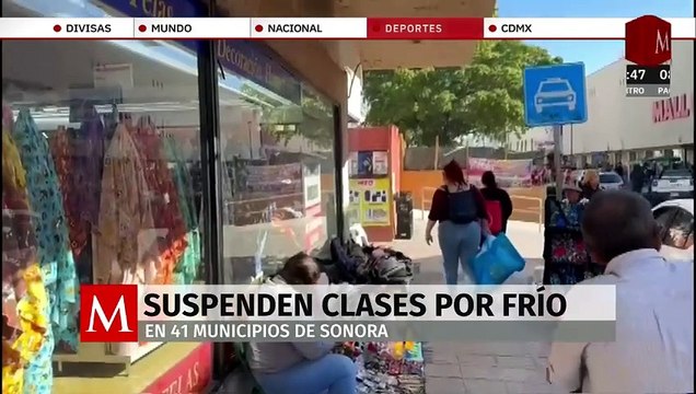 Suspenden clases en 41 municipios de Sonora por bajas temperaturas