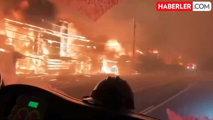 Alevler ABD'yi yutuyor! Yangının yıkıcı etkileri görüntülendi