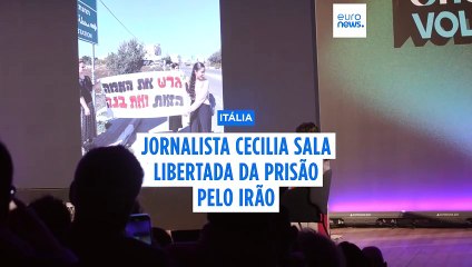 Jornalista italiana Cecilia Sala libertada pelo Irão e a caminho de casa