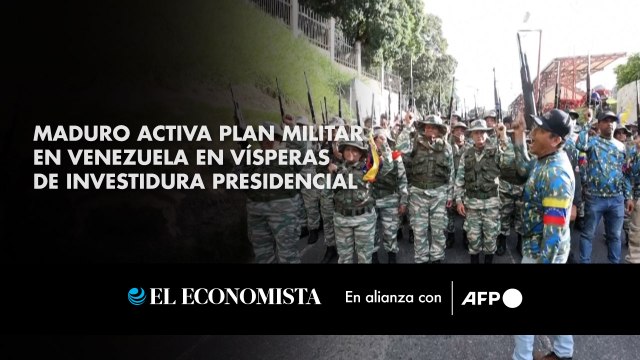 Maduro activa plan militar en Venezuela en vísperas de investidura presidencial
