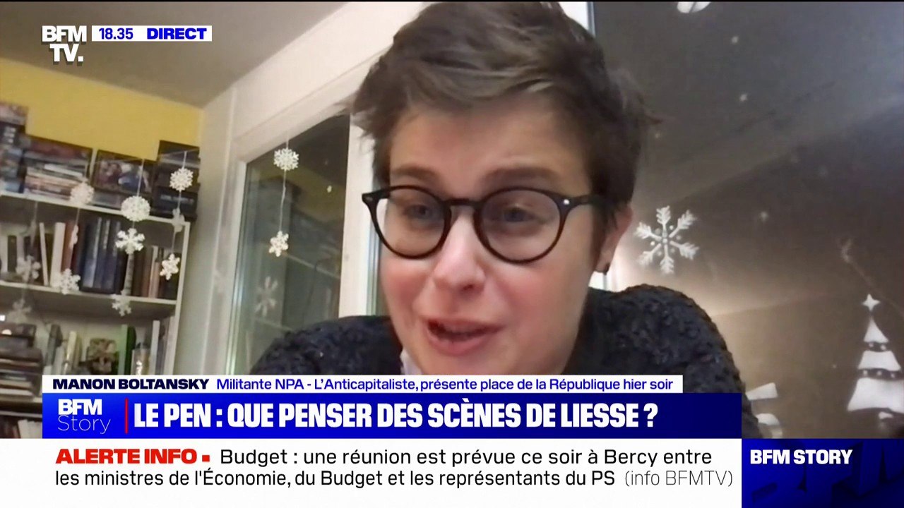 Mort de Jean-Marie Le Pen: "On a le droit de rire de ces choses-là", estime Manon Boltansky (NPA)