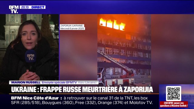 Ukraine: au moins 13 morts dans un bombardement russe sur Zaporijia