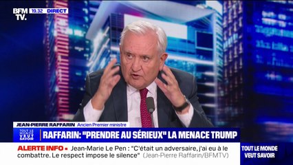 Jean-Pierre Raffarin: "Il ne faut pas compter sur les États-Unis pour notre protection"
