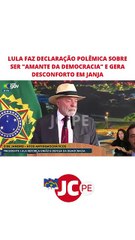 Lula faz declaração polêmica sobre ser "amante da democracia" e gera desconforto em Janja